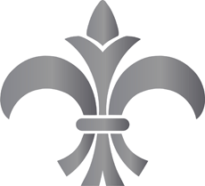 heraldinen lilja 06 - koristeluun tarkoitettu sapluuna