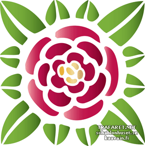 Jugend ruusu 761 - koristeluun tarkoitettu sapluuna