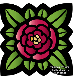 Jugend ruusu 762 - koristeluun tarkoitettu sapluuna