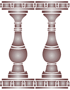 Reunakaide 1 - koristeluun tarkoitettu sapluuna