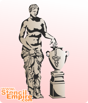 Afrodita, Kreikka - koristeluun tarkoitettu sapluuna
