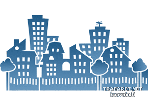 Tiivis asuntokortteli 08а - koristeluun tarkoitettu sapluuna