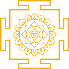 Bhuvaneshvari Yantra - schablon för dekoration