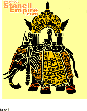 norsu tornia selässään (Sabluunat intialaisia motiiveja)
