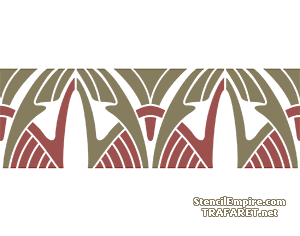 Tapettiboordi deco 016 - koristeluun tarkoitettu sapluuna
