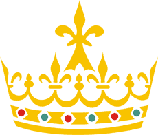 Heraldisk krona - schablon för dekoration