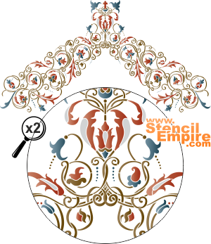 Suuri Moskovan holvikaari - koristeluun tarkoitettu sapluuna