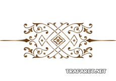 Den klassiska monogram 56 - schablon för dekoration