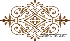 Den klassiska monogram 57 - schablon för dekoration