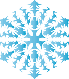 lumihiutale XVI - koristeluun tarkoitettu sapluuna