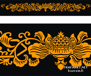 Orientaliskt mönster - schablon för dekoration