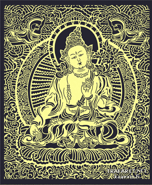 Iso Buddha - koristeluun tarkoitettu sapluuna