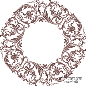 Klassinen ympyrä 14 - koristeluun tarkoitettu sapluuna