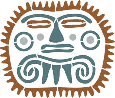 Inka-naamari - koristeluun tarkoitettu sapluuna
