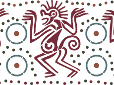 Inkojen boordinauha - koristeluun tarkoitettu sapluuna