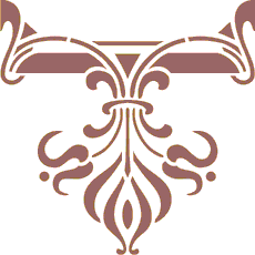 renessanssimotiivi 1 - koristeluun tarkoitettu sapluuna