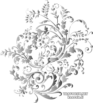 Iso renessanssin kuvio 33 - koristeluun tarkoitettu sapluuna
