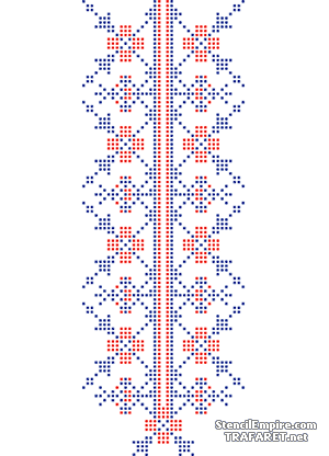 Ryska mönster 012 - schablon för dekoration