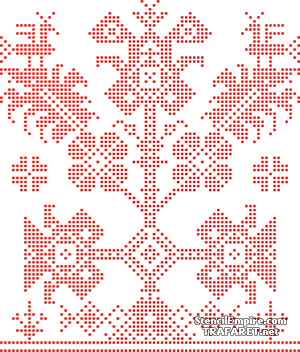 Ryska mönster 013 - schablon för dekoration