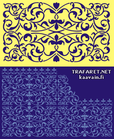 Marockanska Lace - schablon för dekoration