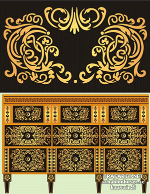 Kinesisk panel 40 - schablon för dekoration
