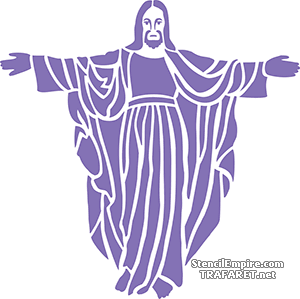 Jesus - schablon för dekoration