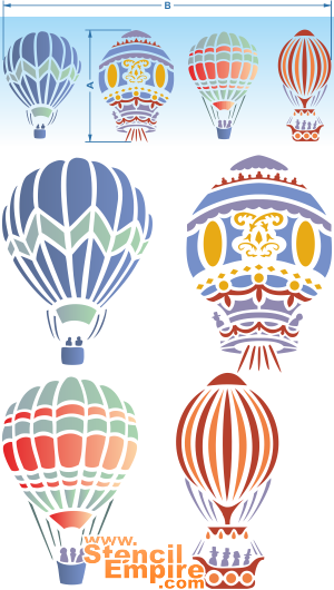 ilmapallo - koristeluun tarkoitettu sapluuna