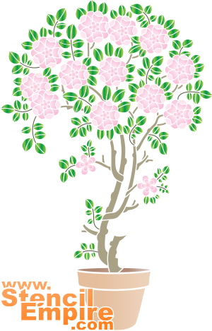 ruusun pensas - koristeluun tarkoitettu sapluuna