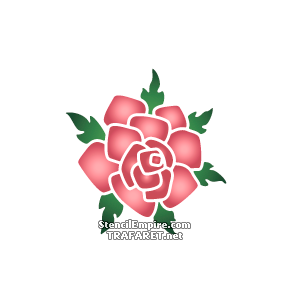 Ruusu 1A - koristeluun tarkoitettu sapluuna