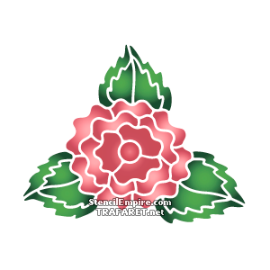 Frotee-ruusu 2A - koristeluun tarkoitettu sapluuna