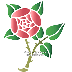 Ruusujen oskat (primitiivinen tyyli) A - koristeluun tarkoitettu sapluuna