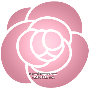 Pieni ruusu 65 - koristeluun tarkoitettu sapluuna