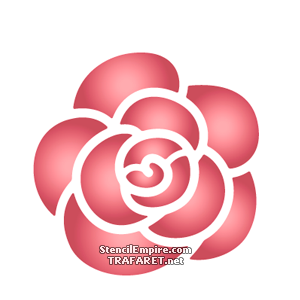 Pieni ruusu 66 - koristeluun tarkoitettu sapluuna