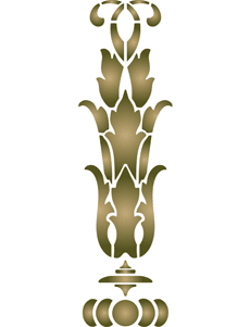 Viktorianska fontän - schablon för dekoration