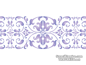 Renessanssi-tyylinen tapettiboordi 015 - koristeluun tarkoitettu sapluuna