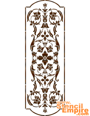 Renessanssipaneeli 44 - koristeluun tarkoitettu sapluuna