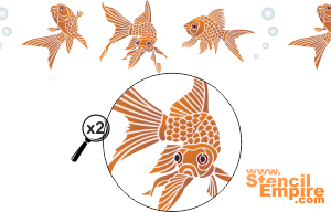 Kalojen boordinauha - koristeluun tarkoitettu sapluuna