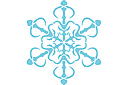 Snowflake V - vinterschabloner