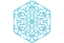 Snowflake XII - vinterschabloner