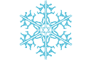 Snowflake XIII - vinterschabloner