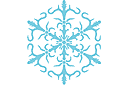 Snowflake XIV - vinterschabloner