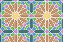 Alhambra 02a - schabloner för tapetmålning