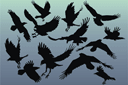 Kolmetoista varista - siluetit sabluunat