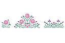 ruusut, kolme kuviota - sabluunat moderniin tyyliin