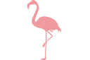 Flamingo - ritmallar schabloner djur