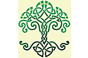 Livets träd - schabloner i keltisk stil