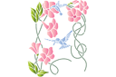 kellokukat ja kolibrit - sabluunat kukkien piirtämiseen