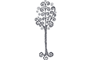Kierre puu 3 - sablonit abstrakteilla kuvioilla