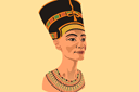 Трафарет Нефертити бюст