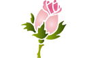 Ruusunnuppu - ruusut sablonit